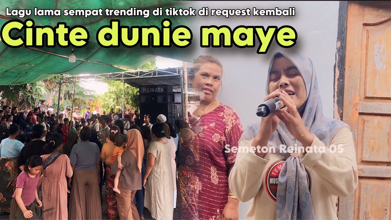 Penampilan perdana reinata 05 di mbung pas auto ibu ibu request lagu ...