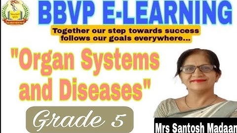 "Organ Systems and Diseases" || Unit -2 || Part-4 || E.V.S || Grade 5 || By Mrs Santosh Madaan