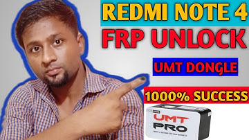 Redmi Note 4| Frp Unlock |Umt Pro 1000%Success,