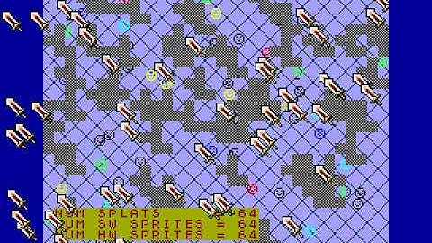 ZX Spectrum Next - 128 sprites demo in C