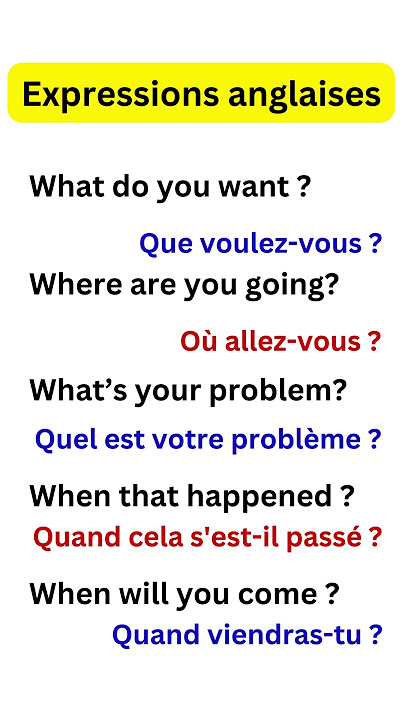 Apprendre anglais facilement et gratuitement - phrase en anglais pour débutant - anglais facile