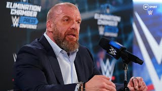 “Tonight almost felt like a WrestleMania” - Triple H at the WWE Elimination Chamber Press Conference