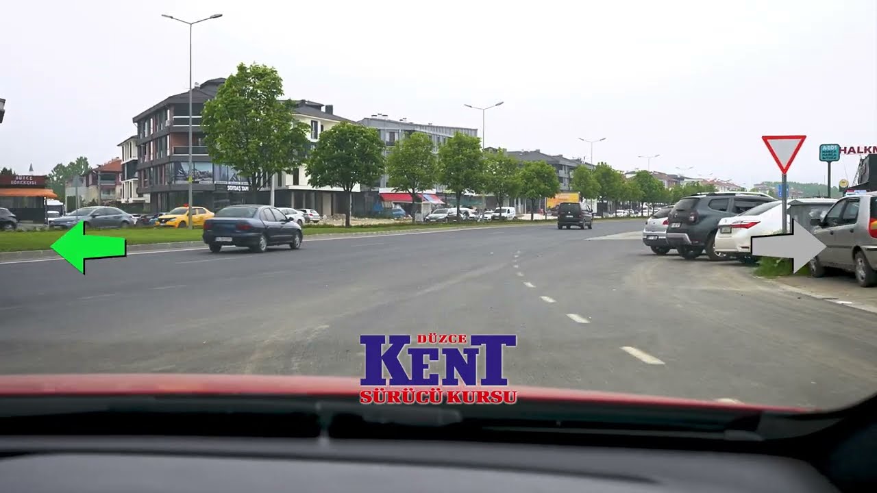 Düzce Merkez Direksiyon Sınavı 1. Güzergah BAHÇEŞEHİR(kaılcı konutlar)