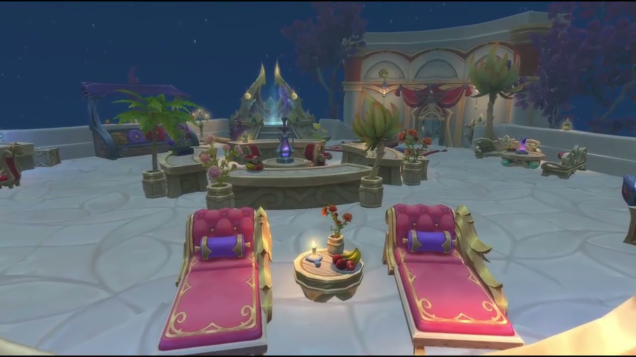 Blood Elf Moonlight Terrace | Silvermoon-Inspired WoW Housing Build