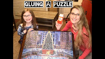 How do you use Modge Podge to seal a puzzle?