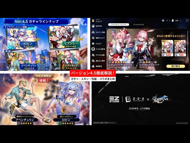 Latest Leaks] Ver. 4.5 Full Breakdown! New Banners, Free Skins