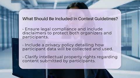 What Should Be Included In Contest Guidelines? - Everyday-Networking