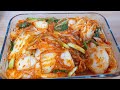 Easy kimchi recipe  how to make korean kimchi by estella channel