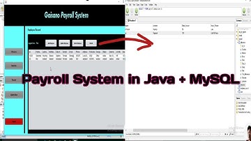 Payroll System in Java + MySQL(MySQL Query Browser)