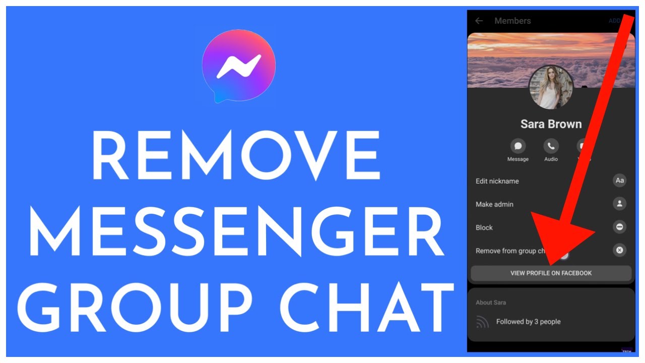 How To Delete Group Chat On Facebook Messenger 2023 - YouTube