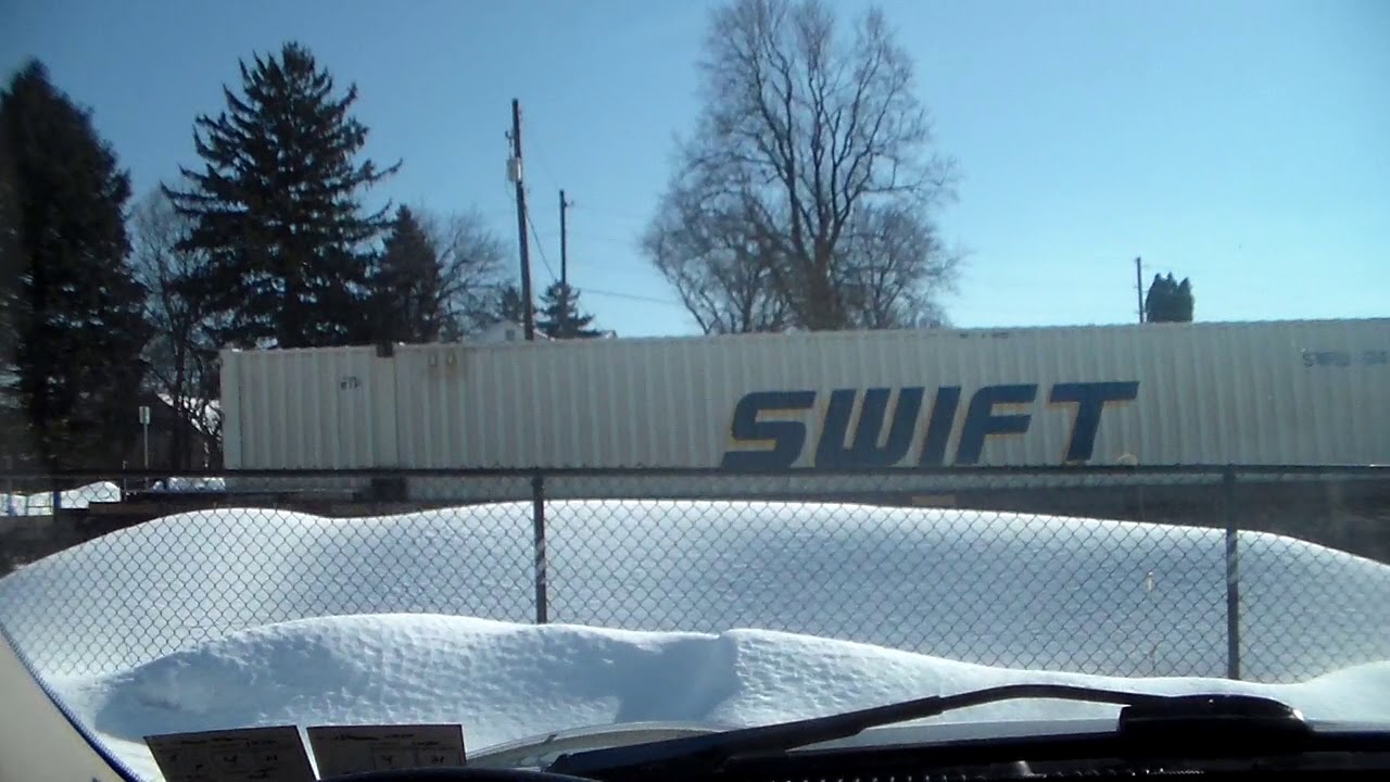 Westbound intermodal with NS 1835 as the leader & a good horn salute!!