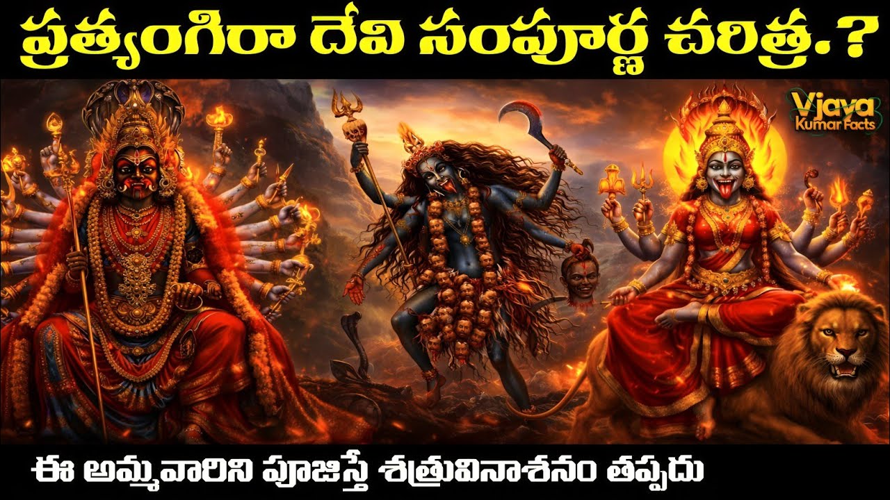Pratyangira Devi Story In Telugu | Maha Pratyangira Devi Temple | Pratyangira Devi | Manchi Matalu