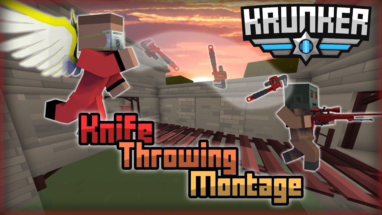 New Krunker.io Knife Throwing Montage YouTube