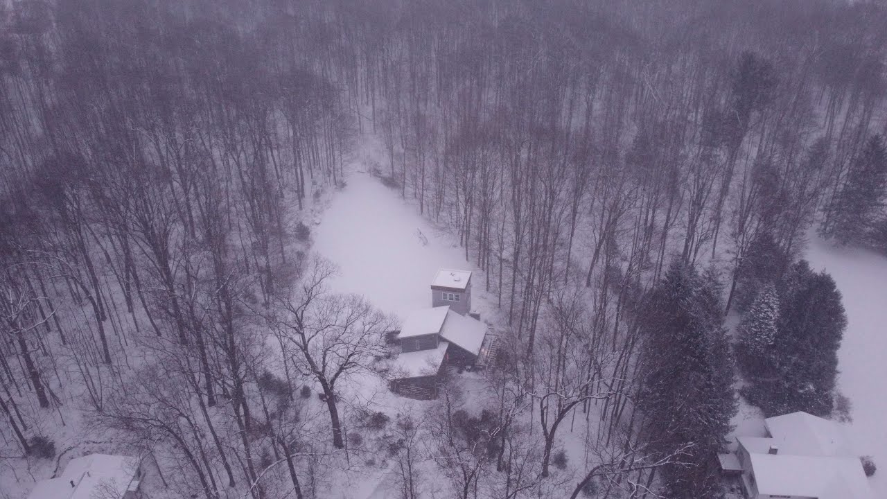 Lake Effect Snowstorm | 4k Drone Footage - YouTube