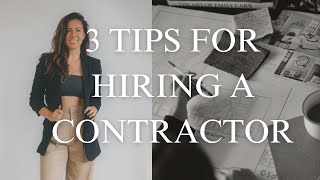 Hiring a Contractor for a Home Renovation