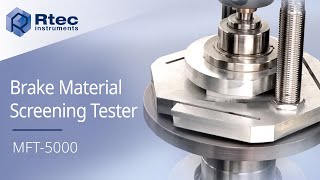 Brake Material Screening Tester | Rtec Instruments