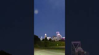 Charlotte Skyline Night View #shorts #usa #northcarolina #skyline #uptown #clt #explore #trending