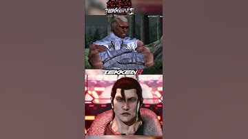 Dragunov interaction with Raven & Victor Back Then vs Now #shorts #fightinggames #tekken8