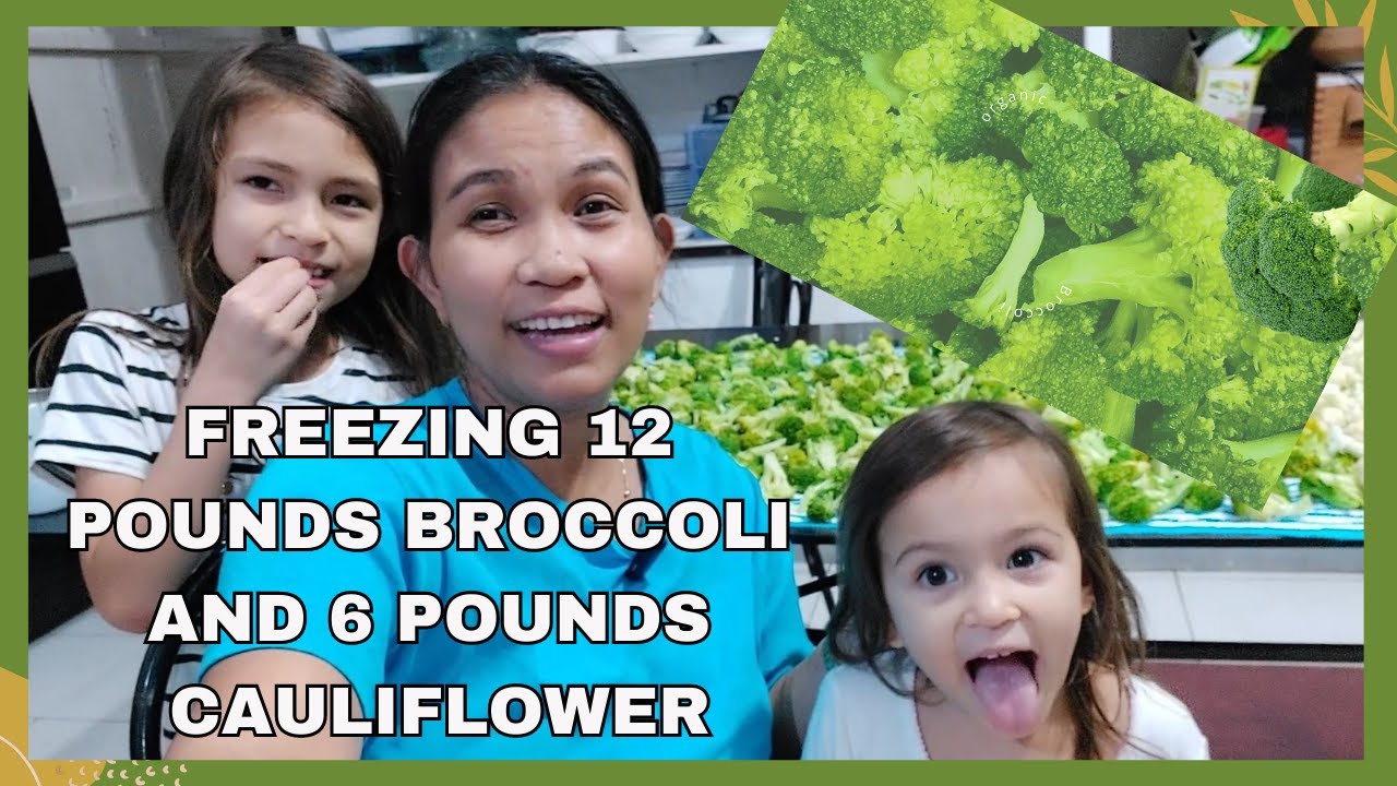 Farm to Freezer Preparing and Storing 25 Pounds of Broccoli and