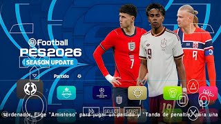 eFootball 2026 PPSSPP ORIGINAL ISO DOWNLOAD PES 2026 PSP FULL KITS 26 & TRANSFERS 4K GRAPHICS