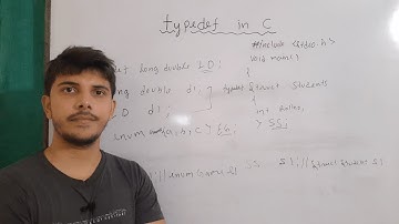 typedef in c programming | use of typedef in c | typedef for structure , enum and other data type