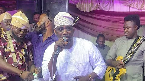 ALABI PASUMA AND WASIU AYINDE ON STAGE AT WASIU ISHOLA ALBUM LAUNCHING