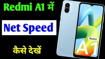 Redmi A1 me net speed show kaise kare | how to show net speed in Redmi A1