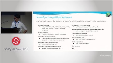 CuPy | SciPy 2019 | Masayuki Takagi