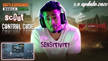 🔥🖤scout control code sensitivity code, update codes#scout#sensitivity#control#bgmi #pubg#montage