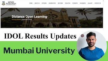 IDOL Mumbai University Result Updates 2022 | FYBCOM | SYBCOM | FYBA | SYBA | MCOM | MA