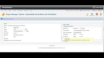 Expandable Vertical Social Share and Vote Button