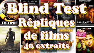 Blind Test Réplique de film culte 40 extraits coriaces