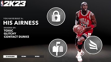 THE BEST MICHAEL JORDAN BUILD NBA 2K23! 72 BADGES WITH CRAZY STATS!