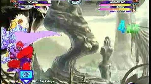 MvC2 Online (360): NWH Backstage (MSP) vs Brett (MSP) 11 .:1.21.10:.