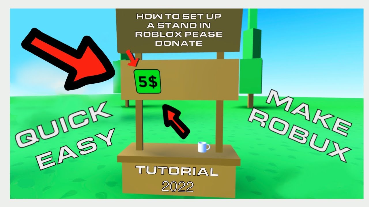 How to set up a stand in Roblox Pls Donate