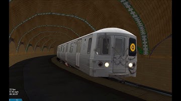 OpenBVE HD Troll: NYC Subway R46 & R160B Siemens Trains Via IRT City Hall Loop Station (11/2/16)