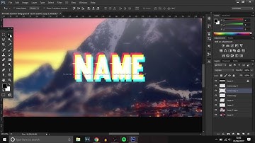 How To Make A Clean 2D Youtube Banner In Photoshop (CC/CS6) 2017