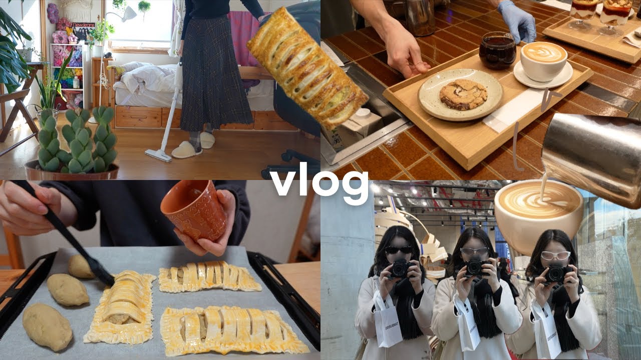 vlog | 朝からパイ焼いて掃除して、原宿のカフェに行った日