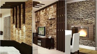 Modern Stone Wall Decorating Ideas 2022 Living Room Wall Cladding Home Interior Wall Design
