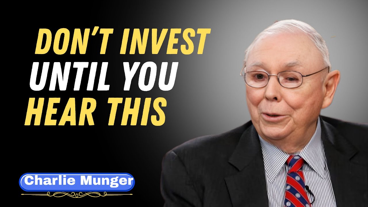 99 Year Old Charlie Munger's SHOCKING Advice for Young Investors