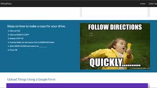 03 Student Workflow using Your Google Site