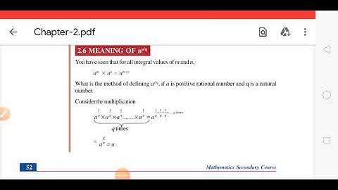 Nios 10. Maths. Chapter 2. exponents and radicals. Part 5