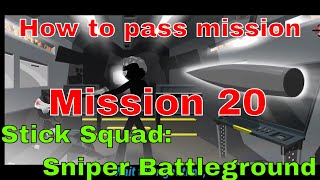 How to pass mission 20 in StickSquad: Sniper Battleground #STICKSQUAD #allenclark #howto screenshot 1