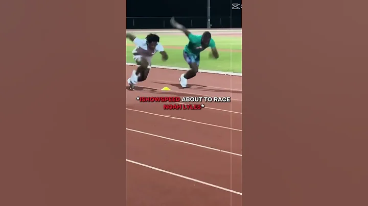 Ishowspeed vs Noah Lyles Race 🏎️ #shorts #football #messi #ronaldo @IShowSpeed #race #funny #fun