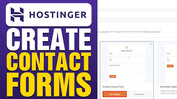 How To Create Contact Forms in Hostinger Website Builder (2025)
