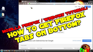 Firefox Tabs on bottom - customize Firefox tabs - Mozilla Firefox / Windows Tutorial