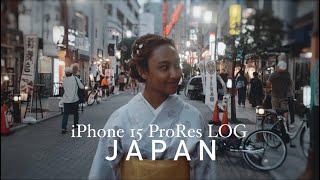iPhone 15 ProRes Log cinematic vlog | Japan