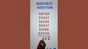 Quickest Addition Trick Ever II Vedic Maths Magic #youtubeshorts #vedicmaths #viral