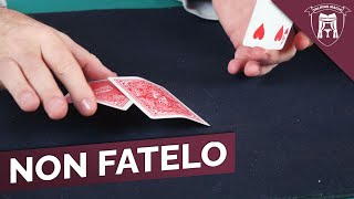 L'ERRORE NEL GIOCO DELLE TRE CARTE!