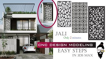 Creating CNC or MDF Jali In 3ds Max Using Photoshop  | Step-by-Step Guide [Hindi]